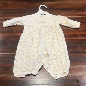 Vintage Carter’s Classic Baby Onesie with Yellow Duck Print